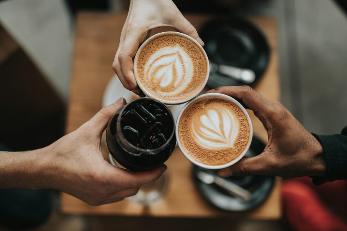 Maple & Cream creamer poured into coffee